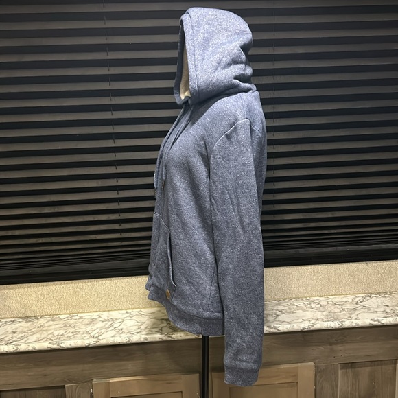 Roxy Women’s‎ Blue Trippin Sherpa Zip Up Hoodie Size XL - Picture 4 of 8